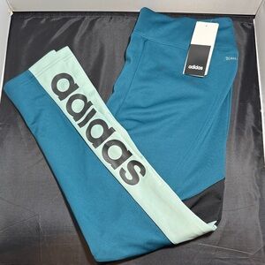 Adidas Women’s Teal and Black Leggings